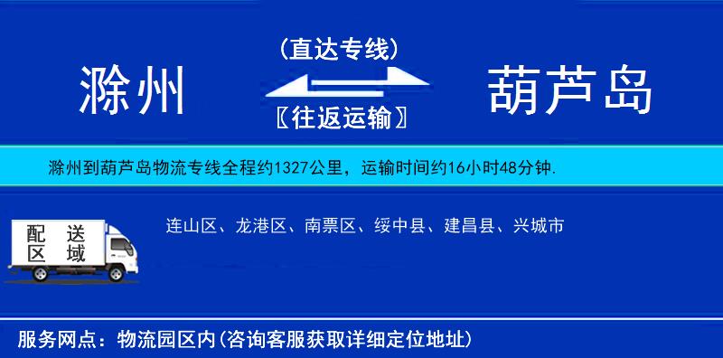 滁州到葫蘆島物流專線