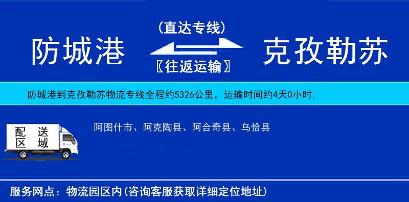 防城港到克孜勒蘇物流專線