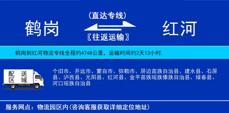 鶴崗到紅河物流專線
