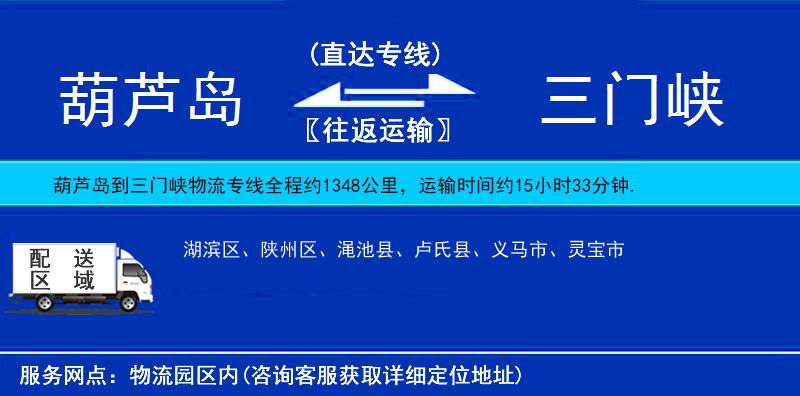 葫蘆島到三門峽貨運專線