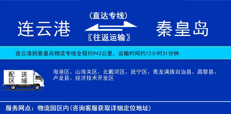 連云港到秦皇島物流專線