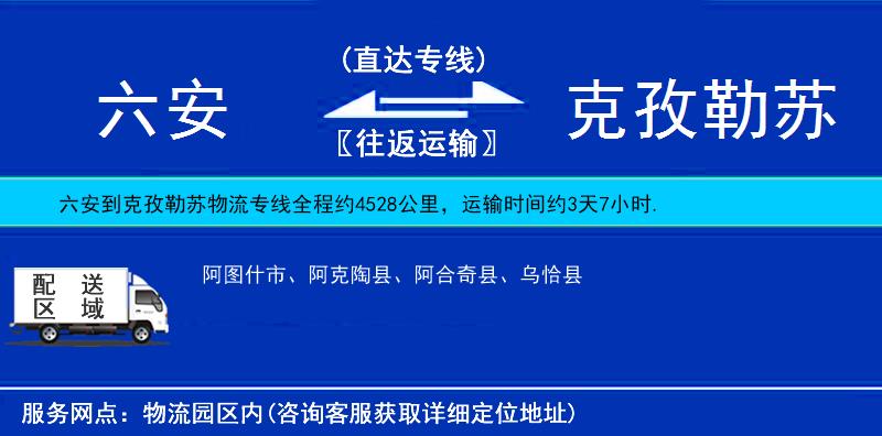 六安到克孜勒蘇物流專線