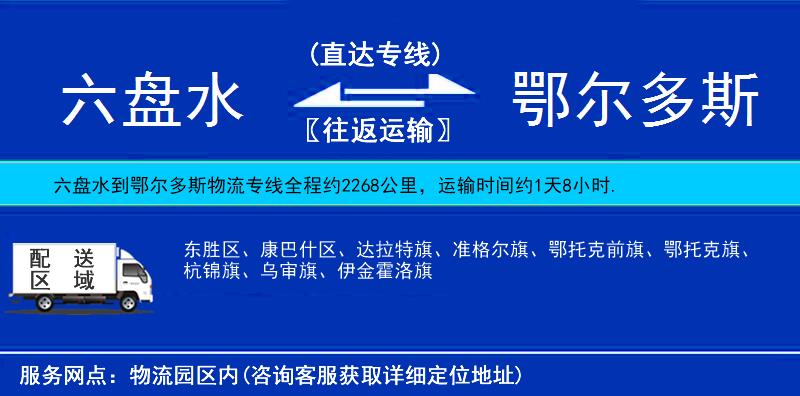 六盤水到鄂爾多斯物流專線