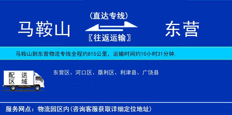 馬鞍山到東營物流專線