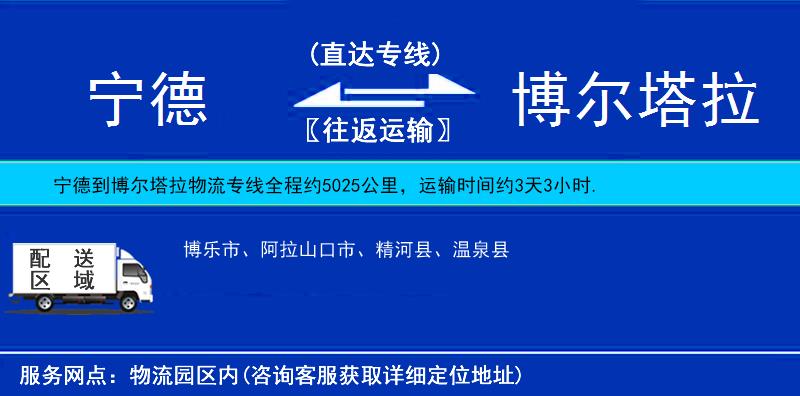 寧德到博爾塔拉物流專線