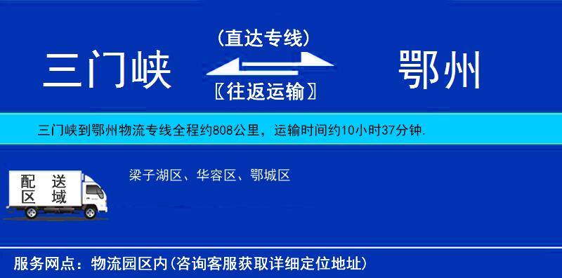 三門峽到鄂州物流專線