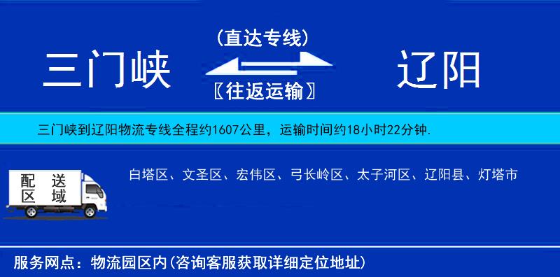 三門(mén)峽到遼陽(yáng)物流專(zhuān)線(xiàn)