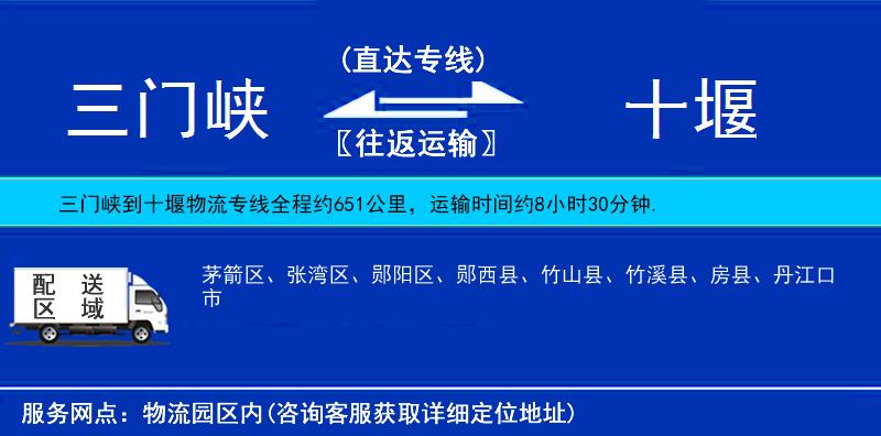 三門峽到十堰物流專線