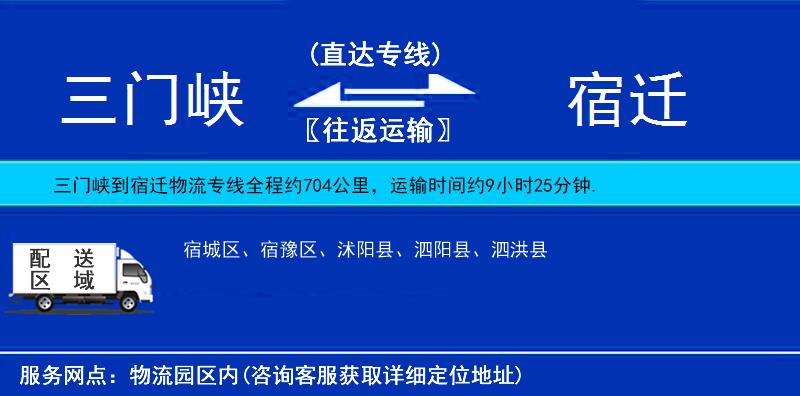 三門峽到宿遷物流專線