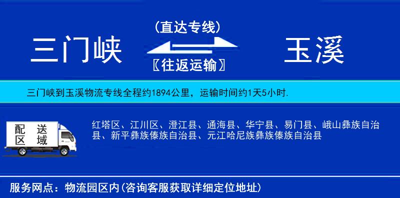 三門峽到玉溪物流專線