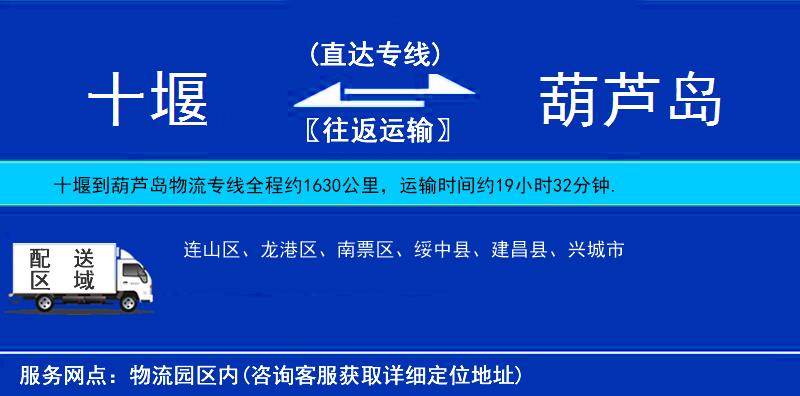 十堰到葫蘆島物流專線