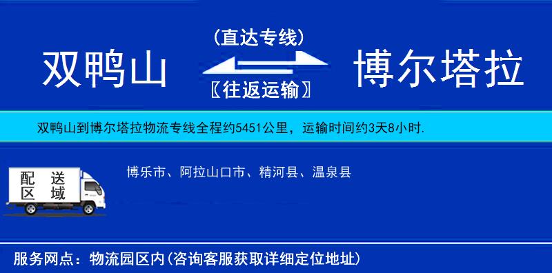 雙鴨山到博爾塔拉物流專(zhuān)線(xiàn)