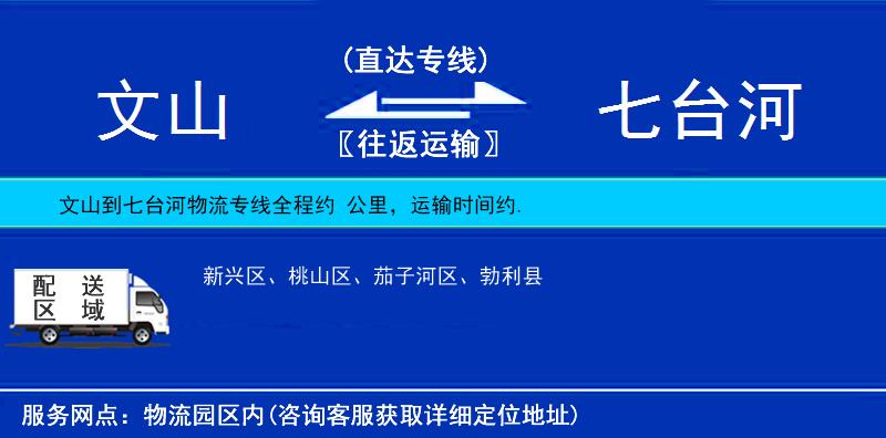 文山到七臺(tái)河物流專線