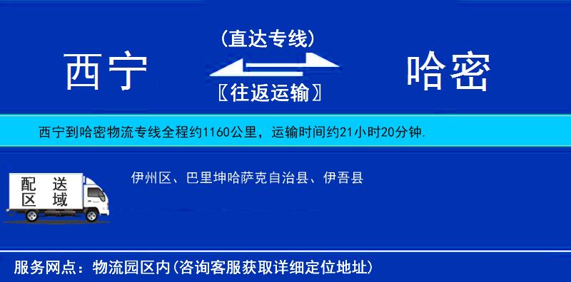 西寧到哈密物流專線