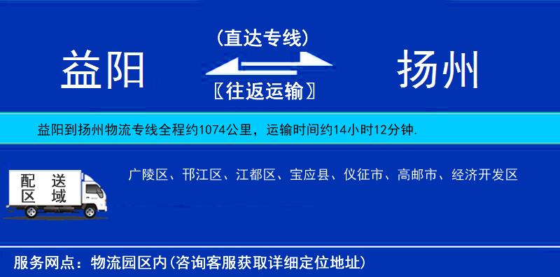 益陽(yáng)到揚(yáng)州物流專線